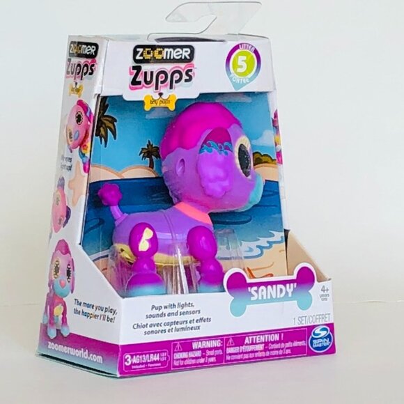 Zoomer Zupps Pups Poodle Sandy w/Lights, Sounds and Sensors New in Box Age 4+ - Picture 8 of 13